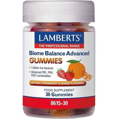 Lamberts Biome Balance Advanced - Probiotika, Präbiotika & Postbiotika - 30 Gummis Lamberts Biome Balance Advanced - Probiotika, Präbiotika & Postbiotika - 30 Gummis