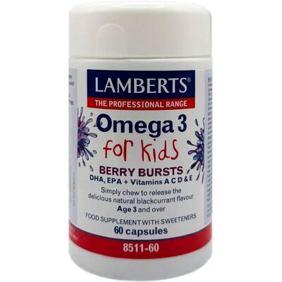 Lamberts Omega 3 für Kinder Beeren-Kapseln - Omega 3 Ergänzung Lamberts Omega 3 für Kinder Beeren-Kapseln - Omega 3 Ergänzung