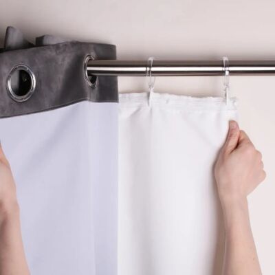 Curtina - Eyelet Curtain Blackout - White - Curtains Curtina - Eyelet Curtain Blackout - White - Curtains
