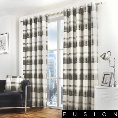 Tende Fusea Balmoral Check Grigio Scuro Foderate - Tende Tende Fusea Balmoral Check Grigio Scuro Foderate - Tende