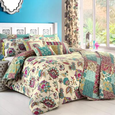 Dreams & Drapes Marinelli Hand Painted Floral Duvet Cover Set - Bettwäsche Dreams & Drapes Marinelli Hand Painted Floral Duvet Cover Set - Bettwäsche