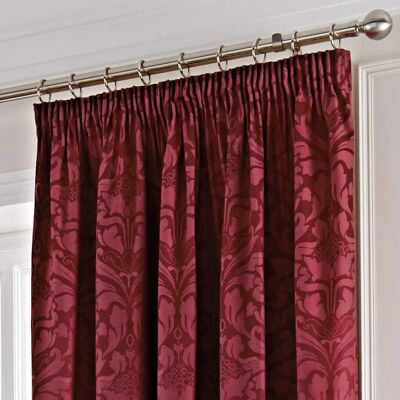 Cortinas Damask Eastbourne Burgundy da Dreams & Drapes - Cortinas Cortinas Damask Eastbourne Burgundy da Dreams & Drapes - Cortinas