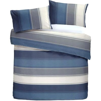 Fusion Betley Conjunto de Edredão com Listras Largas - Conjunto de Roupa de Cama Fusion Betley Conjunto de Edredão com Listras Largas - Conjunto de Roupa de Cama