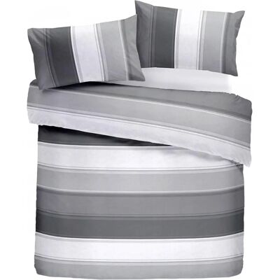 Conjunto Betley de capas de edredão com listras largas - Conjunto de roupa de cama Conjunto Betley de capas de edredão com listras largas - Conjunto de roupa de cama