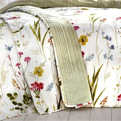 Dreams & Drapes Spring Glade Couverture matelassée florale - Couverture Dreams & Drapes Spring Glade Couverture matelassée florale - Couverture