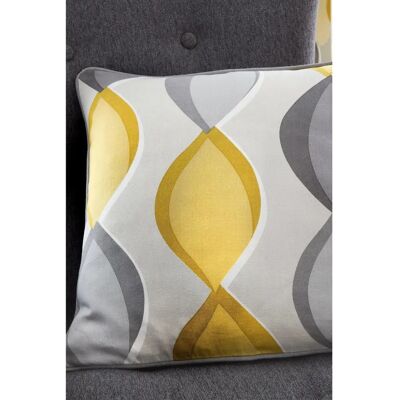 Fusion - Lennox - Vertical Ogee Print - Mostarda - Travesseiro Fusion - Lennox - Vertical Ogee Print - Mostarda - Travesseiro