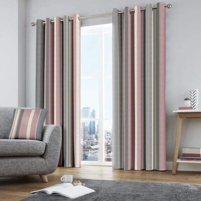 Tende con occhielli in cotone foderate Whitworth Stripe Fusion - Tende Tende con occhielli in cotone foderate Whitworth Stripe Fusion - Tende