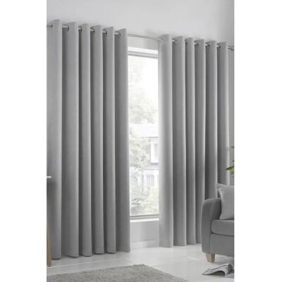 Fusion Strata Silber Dreifach-Gewebe Abdunkelungsvorhänge Fusion Strata Silber Dreifach-Gewebe Abdunkelungsvorhänge