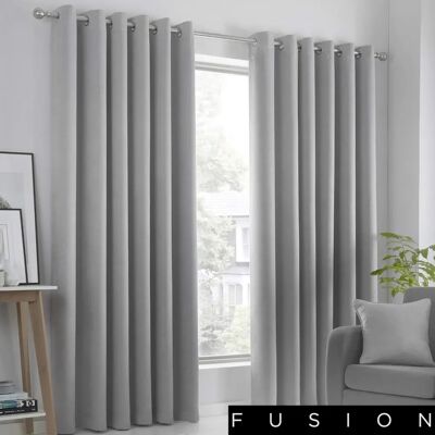 Fusion 'Strata' Silber Verdunkelungsvorhänge Fusion 'Strata' Silber Verdunkelungsvorhänge