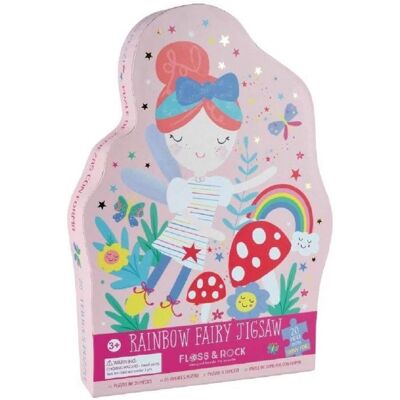 FLOSS & ROCK Regenbogen Fee 20er Puzzle - Märchenhaftes Puzzle für Kinder FLOSS & ROCK Regenbogen Fee 20er Puzzle - Märchenhaftes Puzzle für Kinder