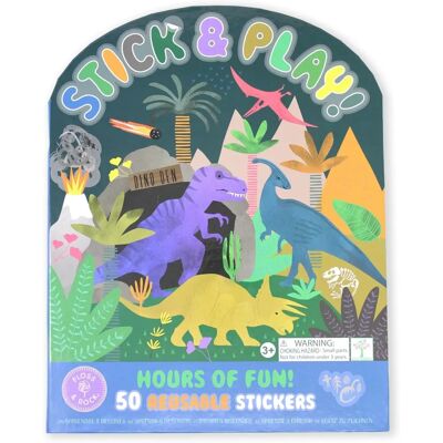 Floss & Rock Dino Stick & Play - Ensemble d'autocollants - Publicité Floss & Rock Dino Stick & Play - Ensemble d'autocollants - Publicité