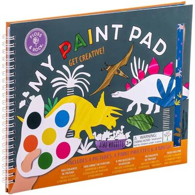 FLOSS & ROCK My Dinosaur Paint Pad - Painting Pad, Dinosaur, Water-based, Portable FLOSS & ROCK My Dinosaur Paint Pad - Painting Pad, Dinosaur, Water-based, Portable