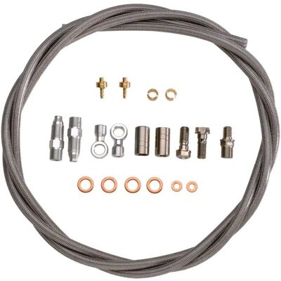 Kit tubo freno disco Hope - Acciaio inossidabile - Argento - Tipo 0 Kit tubo freno disco Hope - Acciaio inossidabile - Argento - Tipo 0