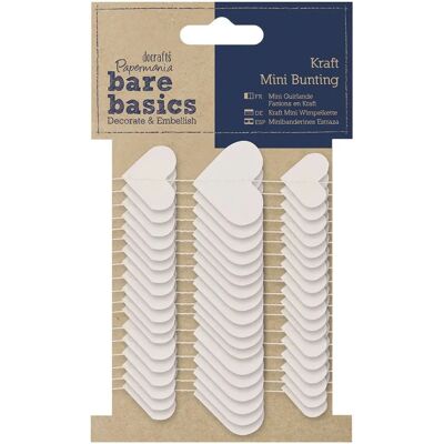 Papermania Bare Basics Mini-Flaggertape - Dekorativ girlang Papermania Bare Basics Mini-Flaggertape - Dekorativ girlang