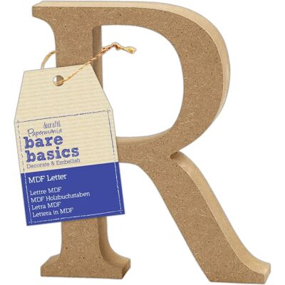 Papermania Bare Basics MDF Lettres - Lettres Papermania Bare Basics MDF Lettres - Lettres