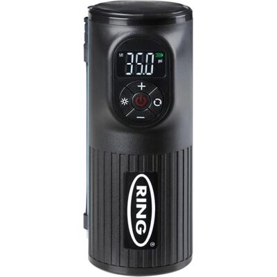 Ring Compresor de Aire - Digital, Bluetooth, Recargable Ring Compresor de Aire - Digital, Bluetooth, Recargable