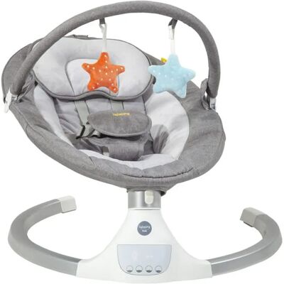Bababing Hub Elektrický houpačka pro děti - Od narození do 9kg, 5 možností, Bluetooth, digitální ovládání, lehký Bababing Hub Elektrický houpačka pro děti - Od narození do 9kg, 5 možností, Bluetooth, digitální ovládání, lehký