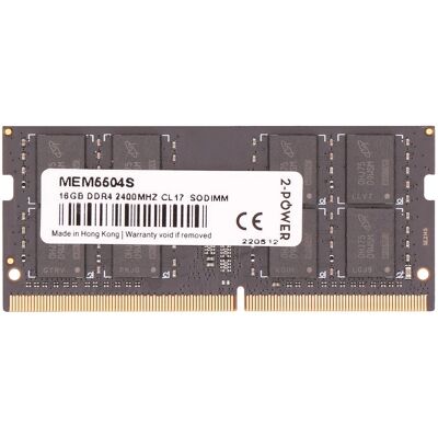 2-Power 16GB DDR4 2400MHz CL17 SODIMM - Arbeitsspeicher 2-Power 16GB DDR4 2400MHz CL17 SODIMM - Arbeitsspeicher