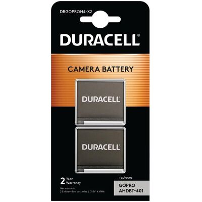 Duracell Duracell DRGOPROH4-X2 Bateria do kamery - Długotrwała Li-Ion Duracell Duracell DRGOPROH4-X2 Bateria do kamery - Długotrwała Li-Ion