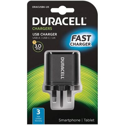 Duracell DRACUSB6-UK Innenraum Smartphone & Tablet Ladegerät Duracell DRACUSB6-UK Innenraum Smartphone & Tablet Ladegerät