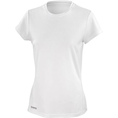 Spiro White Quick Dry Sport T-Shirt S253F Spiro White Quick Dry Sport T-Shirt S253F