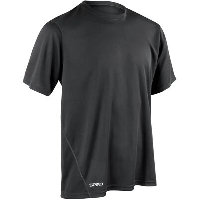 Spiro S253M Schwarzes Schnell T-Shirt - T-Shirt Spiro S253M Schwarzes Schnell T-Shirt - T-Shirt