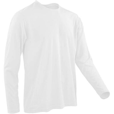 Spiro S254M Weiß Schnell Trocknendes Langarmshirt Spiro S254M Weiß Schnell Trocknendes Langarmshirt