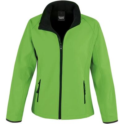 Result Femme Core Vert vif / Noir Coupe slim Softshell Veste - Veste - Publicité Result Femme Core Vert vif / Noir Coupe slim Softshell Veste - Veste - Publicité