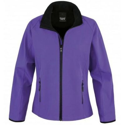 Result Veste Softshell Féminine R231F Violet/Noir - Publicité Result Veste Softshell Féminine R231F Violet/Noir - Publicité