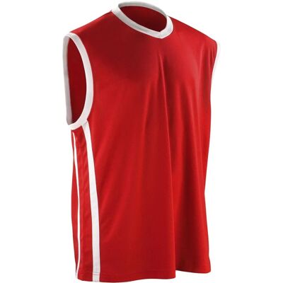 Spiro Basketball Quick Dry Top - S278M - Leicht, atmungsaktiv, traditionell fit Spiro Basketball Quick Dry Top - S278M - Leicht, atmungsaktiv, traditionell fit