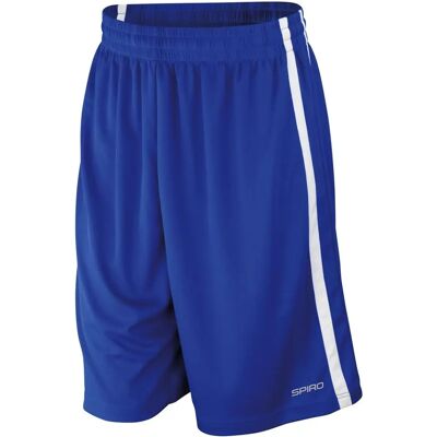 Spiro Royal/White Basketball Shorts - S279M Spiro Royal/White Basketball Shorts - S279M