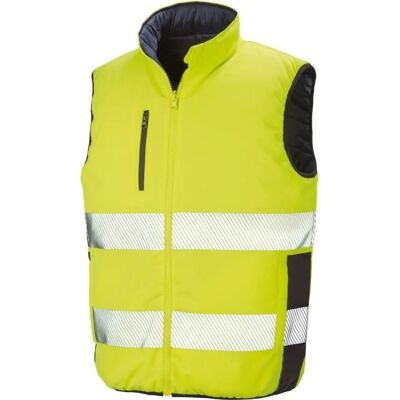 Result Safeguard R332X Fluorescerende Gul / Marine Reversibel Sikkerhedsvest Result Safeguard R332X Fluorescerende Gul / Marine Reversibel Sikkerhedsvest
