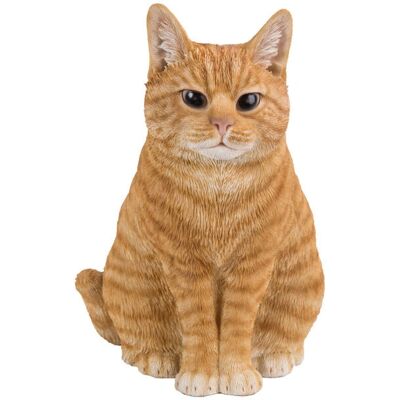 Vivid Arts Vivid Arts Chat Ginger Ornement - Assis - Statue Décorative - Publicité Vivid Arts Vivid Arts Chat Ginger Ornement - Assis - Statue Décorative - Publicité