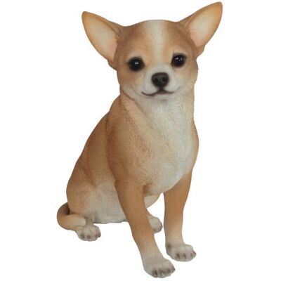 Vivid Arts Chihuahua assis en résine - Figurine - Publicité Vivid Arts Chihuahua assis en résine - Figurine - Publicité