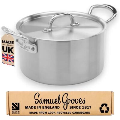 Samuel Groves Rustfritt Stål 26cm Triply Kjele - Kjøkkenhjelp Samuel Groves Rustfritt Stål 26cm Triply Kjele - Kjøkkenhjelp