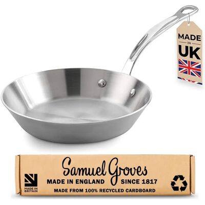 Samuel Groves STP7127RH Klassisk 28cm Rustfritt Stål Trefoldet Panne - Stekepanne Samuel Groves STP7127RH Klassisk 28cm Rustfritt Stål Trefoldet Panne - Stekepanne