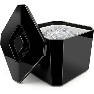 Unbranded - Octagonal Ice Bucket - Black - Ice Bucket Unbranded - Octagonal Ice Bucket - Black - Ice Bucket