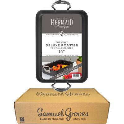 Samuel Groves Dark Anodised 14 Roasting Dish - Roasting Dish Samuel Groves Dark Anodised 14 Roasting Dish - Roasting Dish