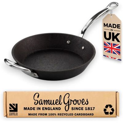 Samuel Groves 28cm Recycled Cast Iron Skillet - Cooking Pan Samuel Groves 28cm Recycled Cast Iron Skillet - Cooking Pan