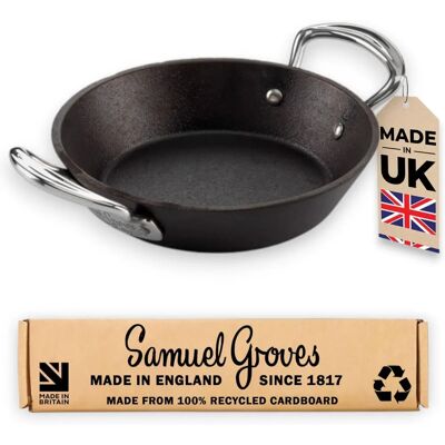 Samuel Groves 20cm Double Handle Cast Iron Skillet - Cookware Samuel Groves 20cm Double Handle Cast Iron Skillet - Cookware