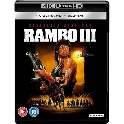 Sylvester Stallone Rambo III 2018 Blu-Ray - Blu-Ray Film Sylvester Stallone Rambo III 2018 Blu-Ray - Blu-Ray Film