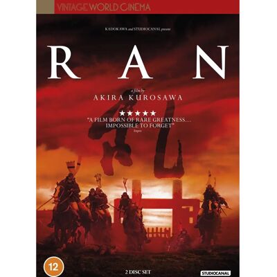 Kurosawa Ran DVD 2021 - Region 2, 2 Skivor, Ny Kurosawa Ran DVD 2021 - Region 2, 2 Skivor, Ny