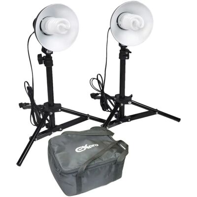 Ex-Pro Dual Lighting Kit - Photo Studio Light Shooting Box Tent Cubes 30cm - 75cm Ex-Pro Dual Lighting Kit - Photo Studio Light Shooting Box Tent Cubes 30cm - 75cm
