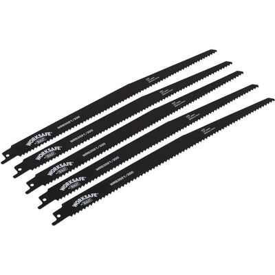 Worksafe WRS3021/300 Reciprocating Saw Blade - 300mm, 6 TPI, Pack of 5 Worksafe WRS3021/300 Reciprocating Saw Blade - 300mm, 6 TPI, Pack of 5