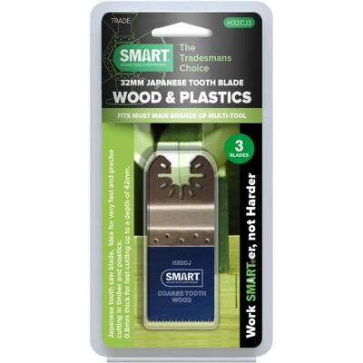 Smart Tool H32CJ3 - Japanse tandblad voor hout & kunststof Smart Tool H32CJ3 - Japanse tandblad voor hout & kunststof