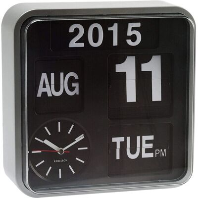 Karlsson Mini Flip Calendar Wall Clock - Wall Clock Karlsson Mini Flip Calendar Wall Clock - Wall Clock
