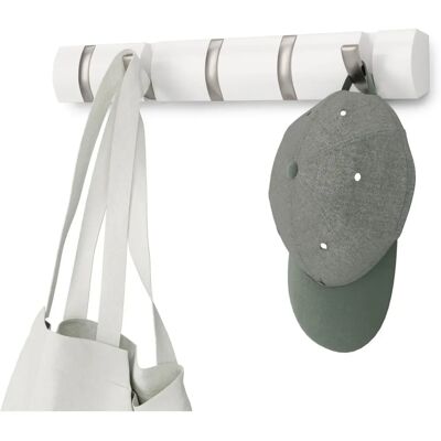 Umbra Flip 5-Hook Wall Mounted Coat Rack - Modern, Space-Saving Umbra Flip 5-Hook Wall Mounted Coat Rack - Modern, Space-Saving