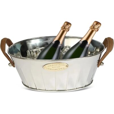 Culinary Concepts Heritage Champagne Kjøler med lærhåndtak 30cm Culinary Concepts Heritage Champagne Kjøler med lærhåndtak 30cm