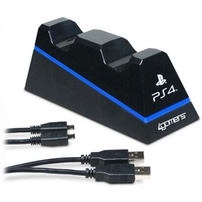 4Gamers 4G-4182 Dubbele Oplaadstandaard voor PS4 - Binnen Gaming Toebehoren 4Gamers 4G-4182 Dubbele Oplaadstandaard voor PS4 - Binnen Gaming Toebehoren