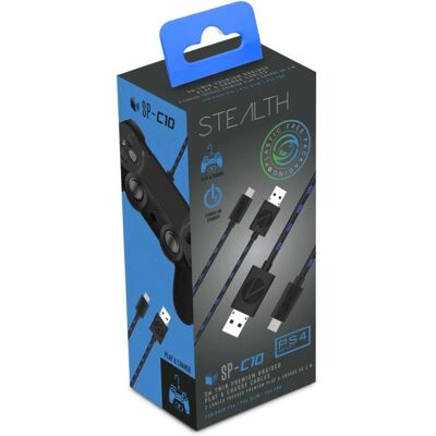Stealth SP-C10 PS4 3m Cavi Intrecciati Premium per Gioco e Carica Stealth SP-C10 PS4 3m Cavi Intrecciati Premium per Gioco e Carica